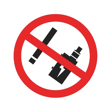 isolated Illustration No Smoking No Vaping What can Employers do to stop Employees from vaping in the workplace? Part 1